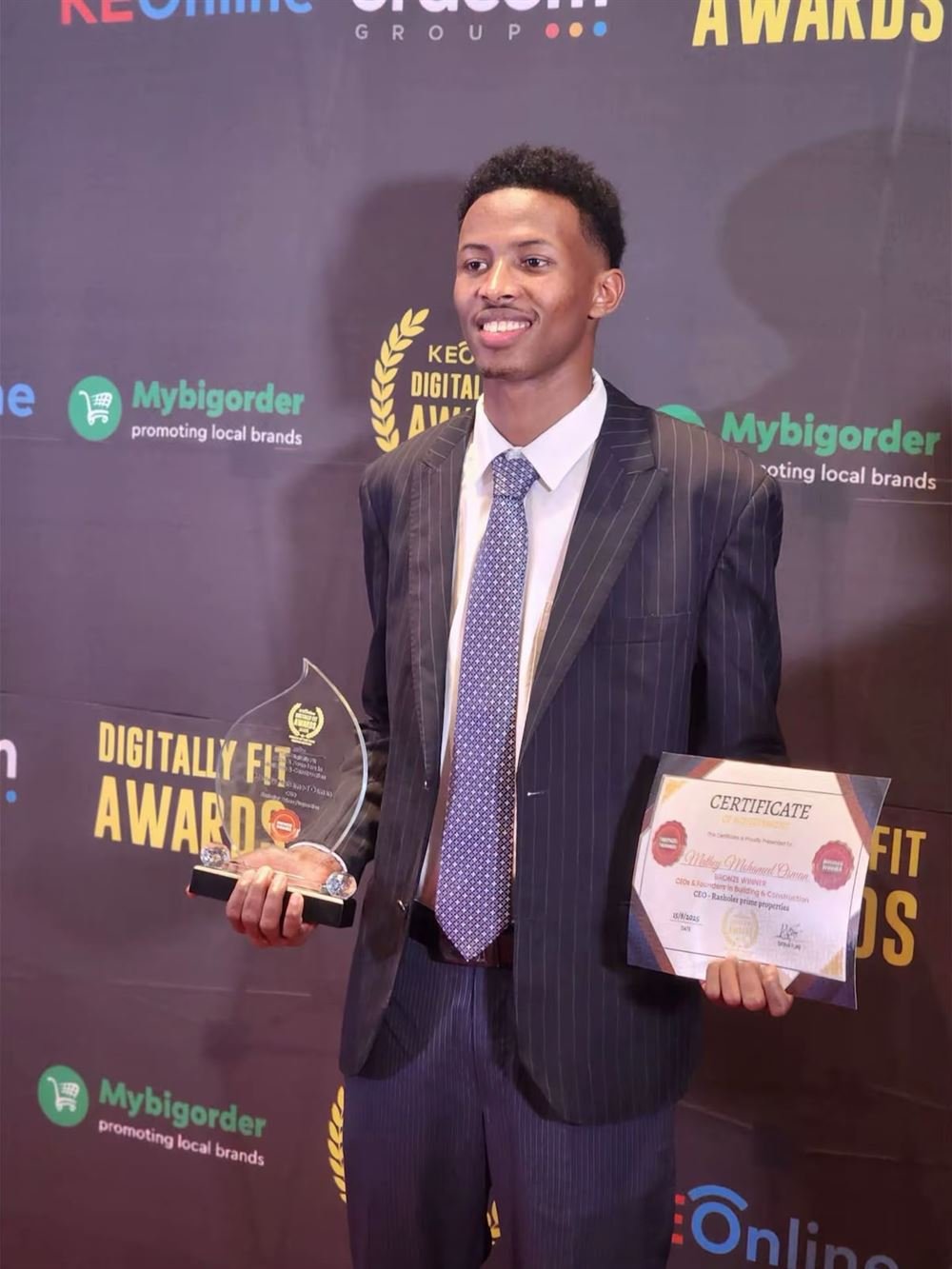 Digital Fit Construction Company Award — Construction, 2025 award certificate